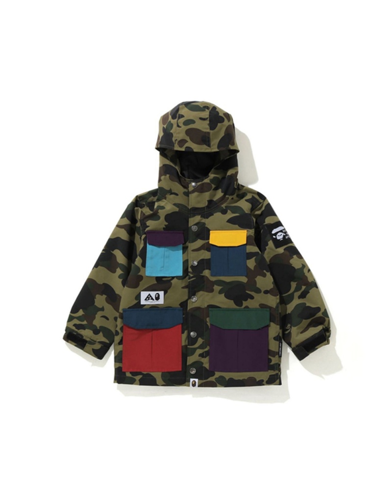 Vêtements D'extérieur Bape 1st Mountain Vert Enfant | FGV-48274437